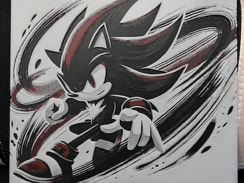 DesertRat3D - Shadow the Hedgehog HueForge