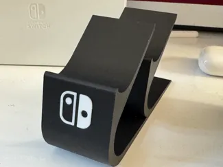 Switch controller stand with optional logo