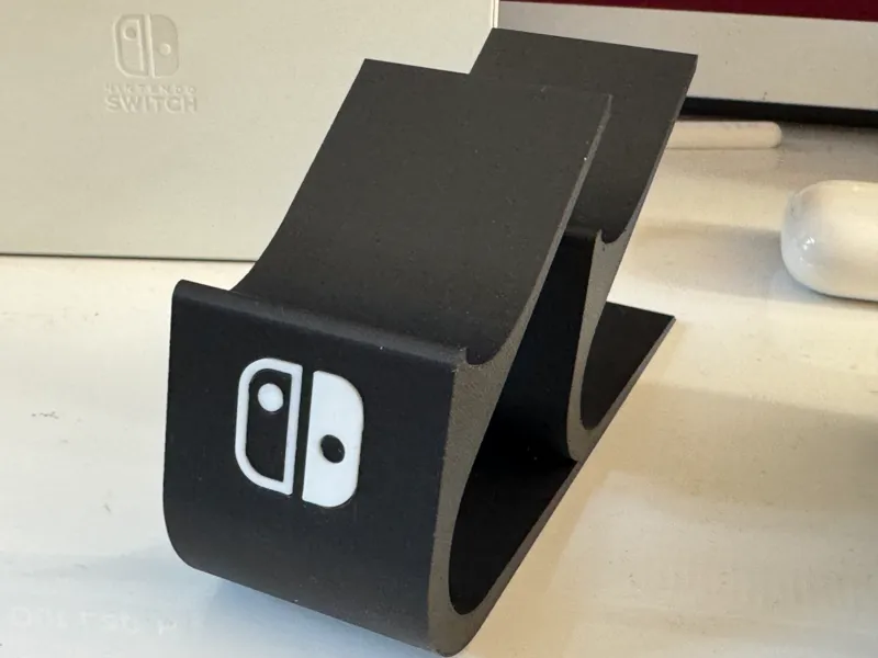 Switch controller stand with optional logo