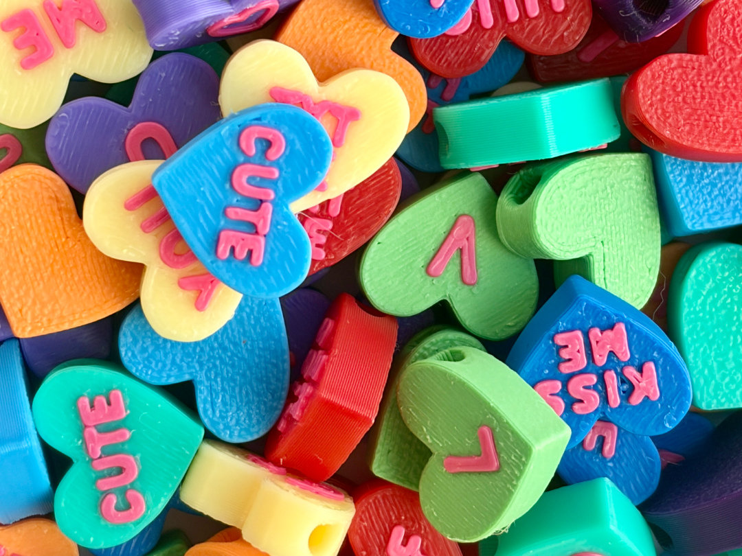 Valentine's Day Conversation Heart Beads