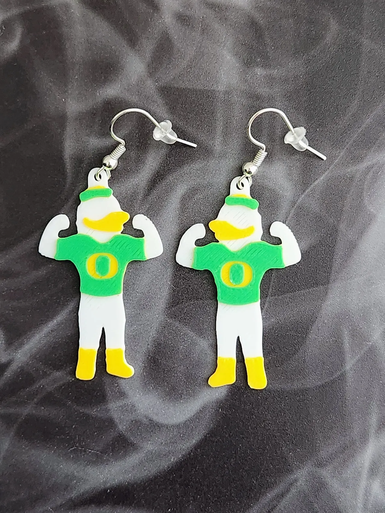 Oregon Duck Earrings view 2