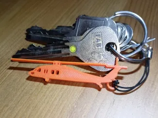 Helicopter UH-60 Black Hawk Keychain & Bag Tag