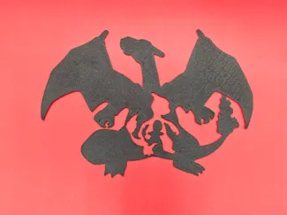 Charmander, Charmeleon, Charizard Wall Art Pokémon