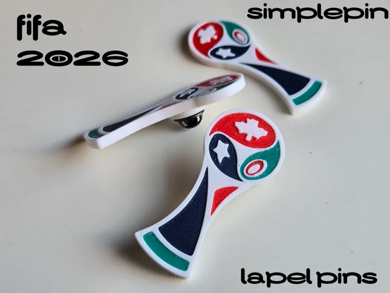 FIFA 2026 Unofficial Logo Pin - Simple Lapel Pin