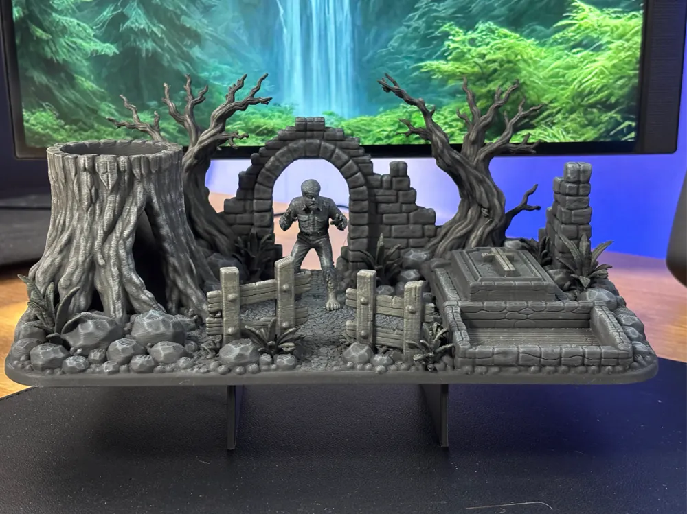 Organizador: The Wolf Man - Desktop Organizer. Referencia del modelo original.