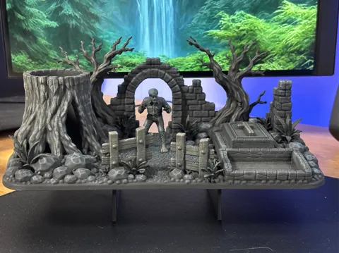 Organizador: The Wolf Man - Desktop Organizer — referencia de MakerWorld