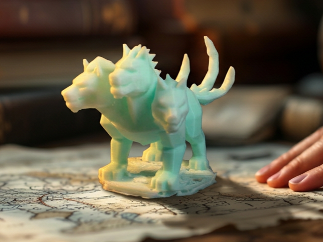 Horned Dragon Figurine