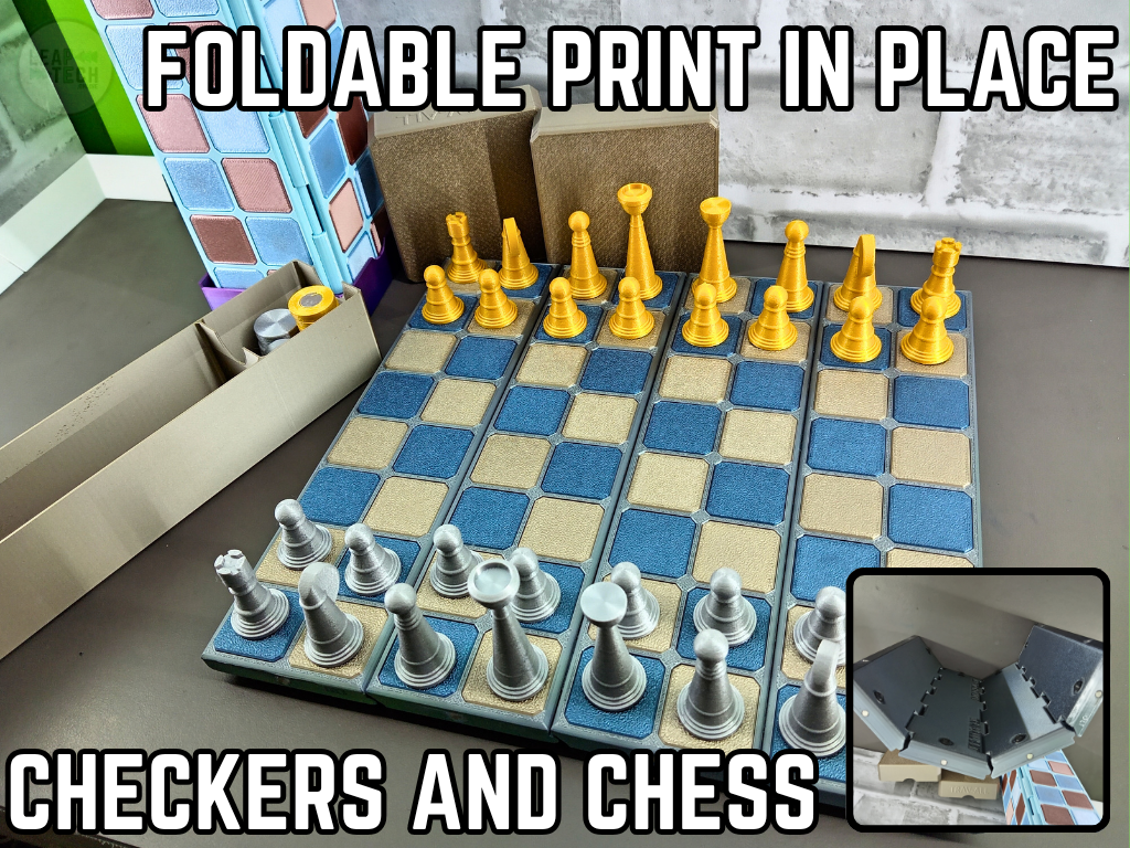 Folding Travel Chess & Checkers - TRAV-ALL - PIP