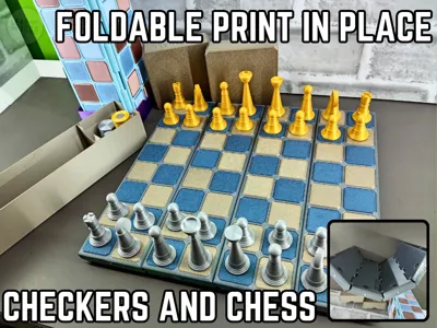 Folding Travel Chess & Checkers - TRAV-ALL - PIP