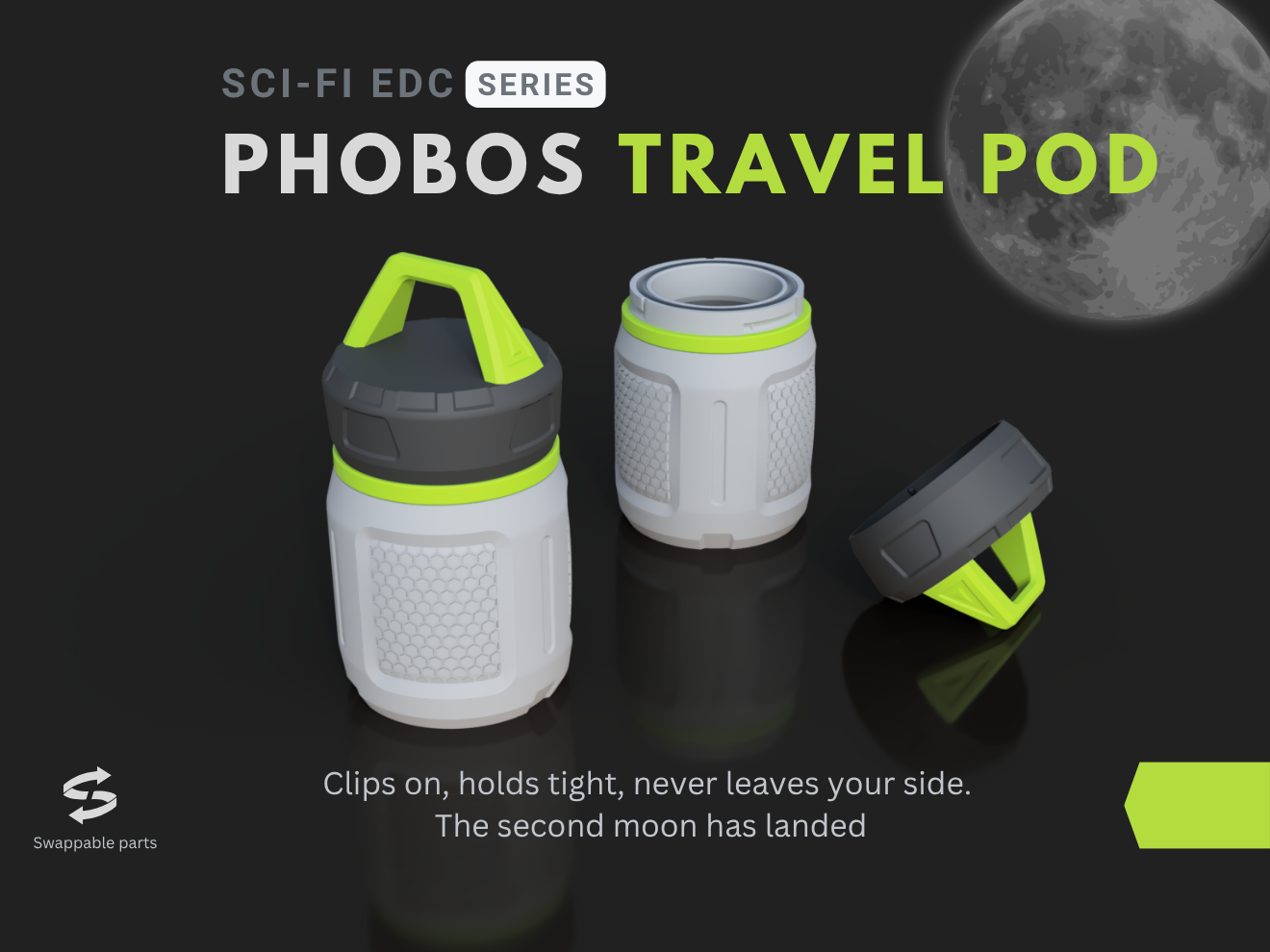 Phobos Travel Pod - Sci-Fi Twist Lock Container