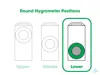 Lower Position Round Hygrometer