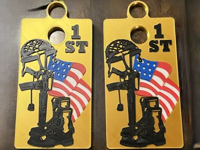 Cornhole USA themed trophy 