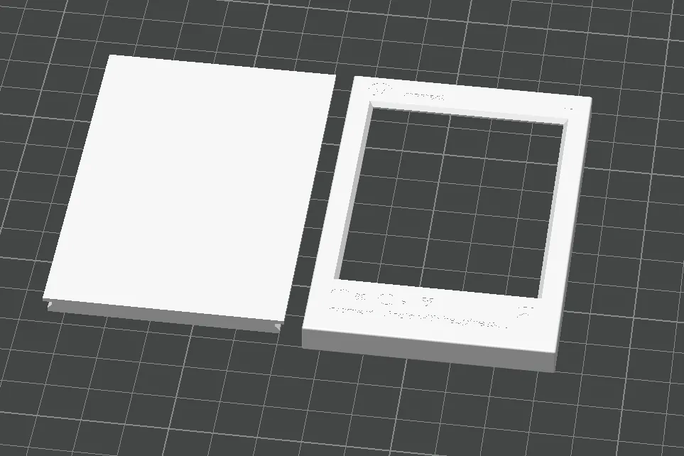 Miniatura 2 do modelo 3D INS风格冰箱贴相框，适用于富士拍立得相纸