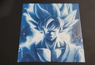 Goku Super Saiyan God - Blue (Hueforge)