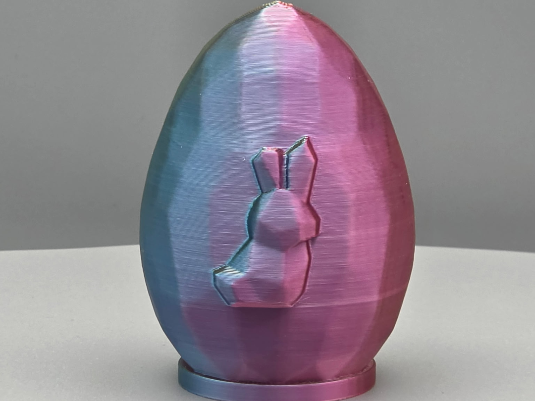 Faceted Bunny Easter Egg – Print-in-Place