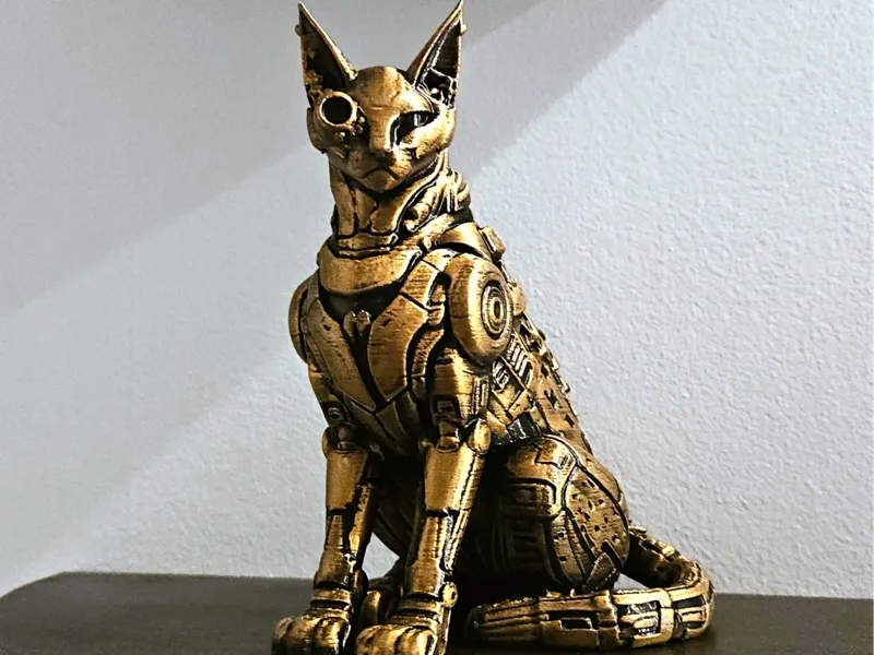 Steampunk Cybernetic Savannah-Serval Cat