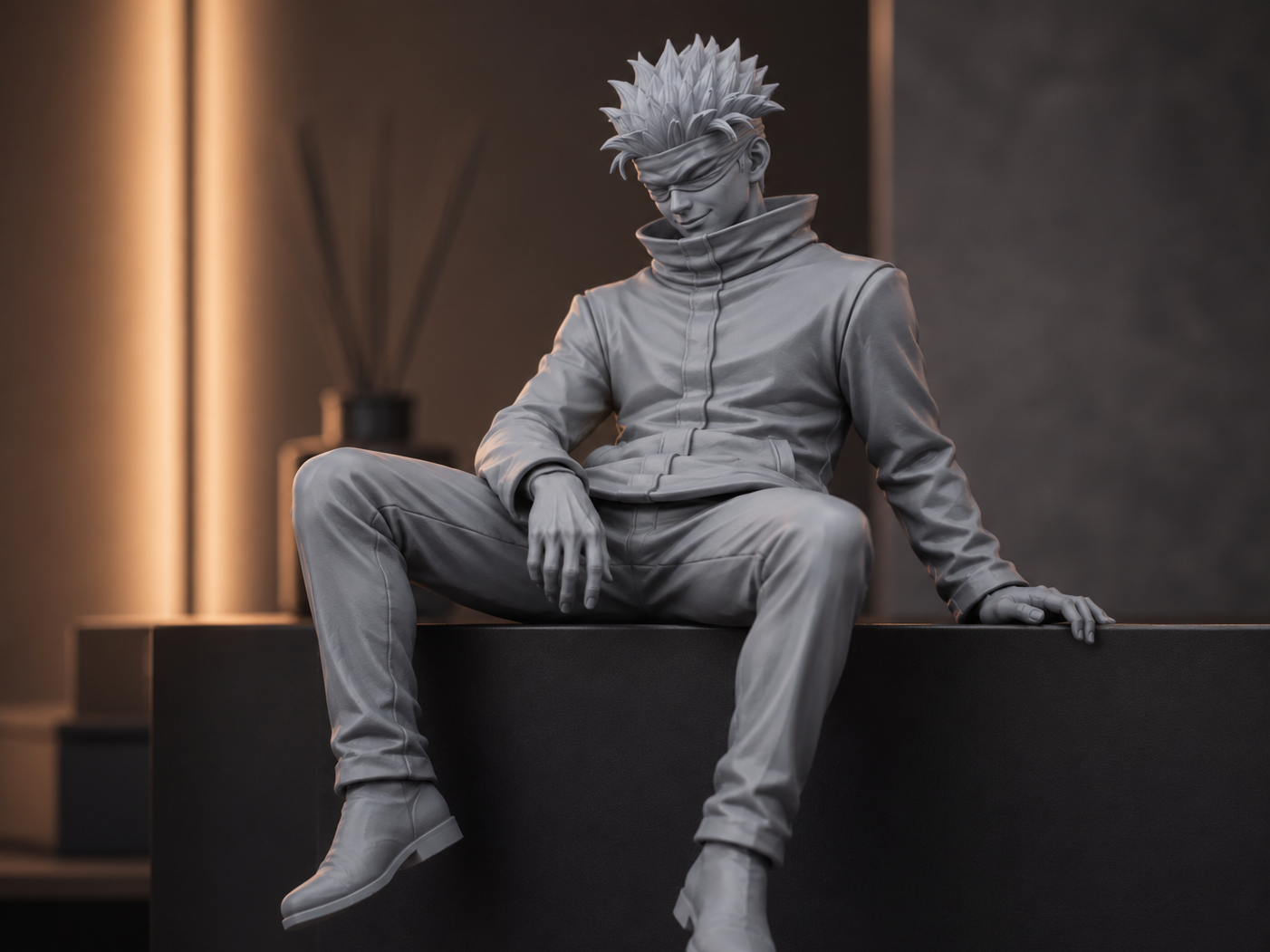 Shelf Sitting Satoru Gojo - Jujutsu Kaisen