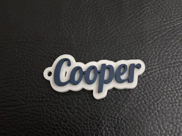 Cooper name keychain