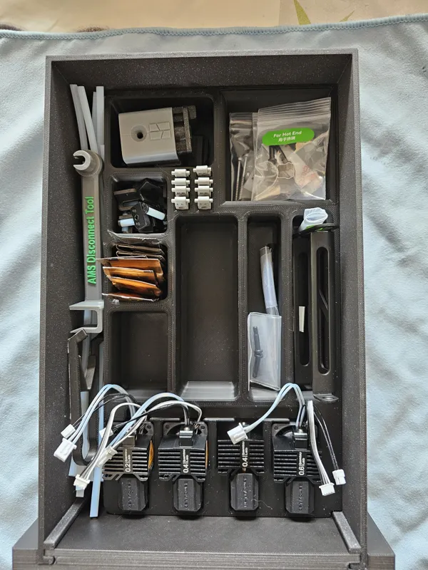 Less restrictive Organization Insert for AMS Drawer