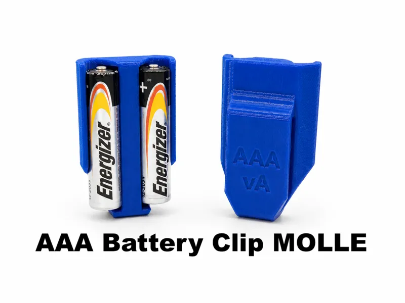AAA Battery Clip MOLLE