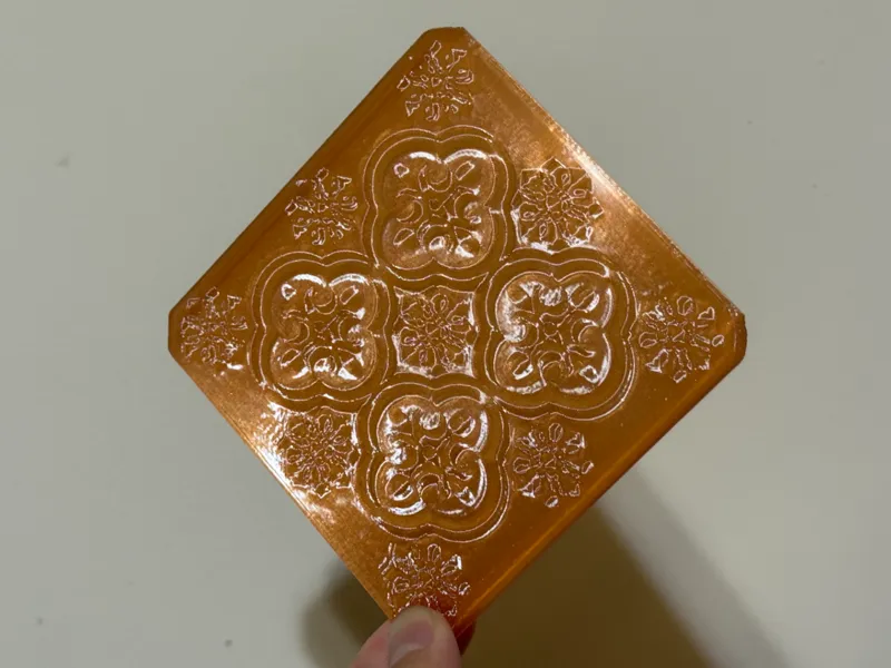 [PETG/PLA] Taiwanese Begonia Glass Coaster