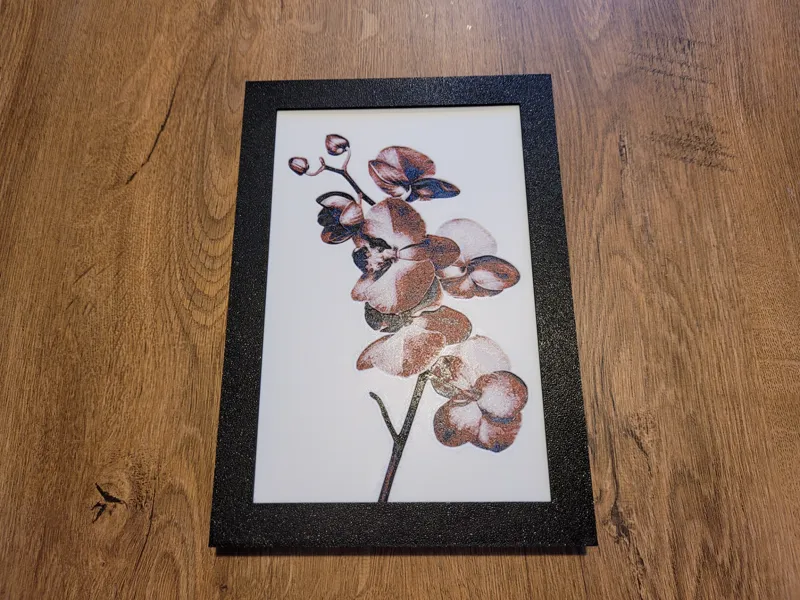 Orchid flower 4-Color Painting