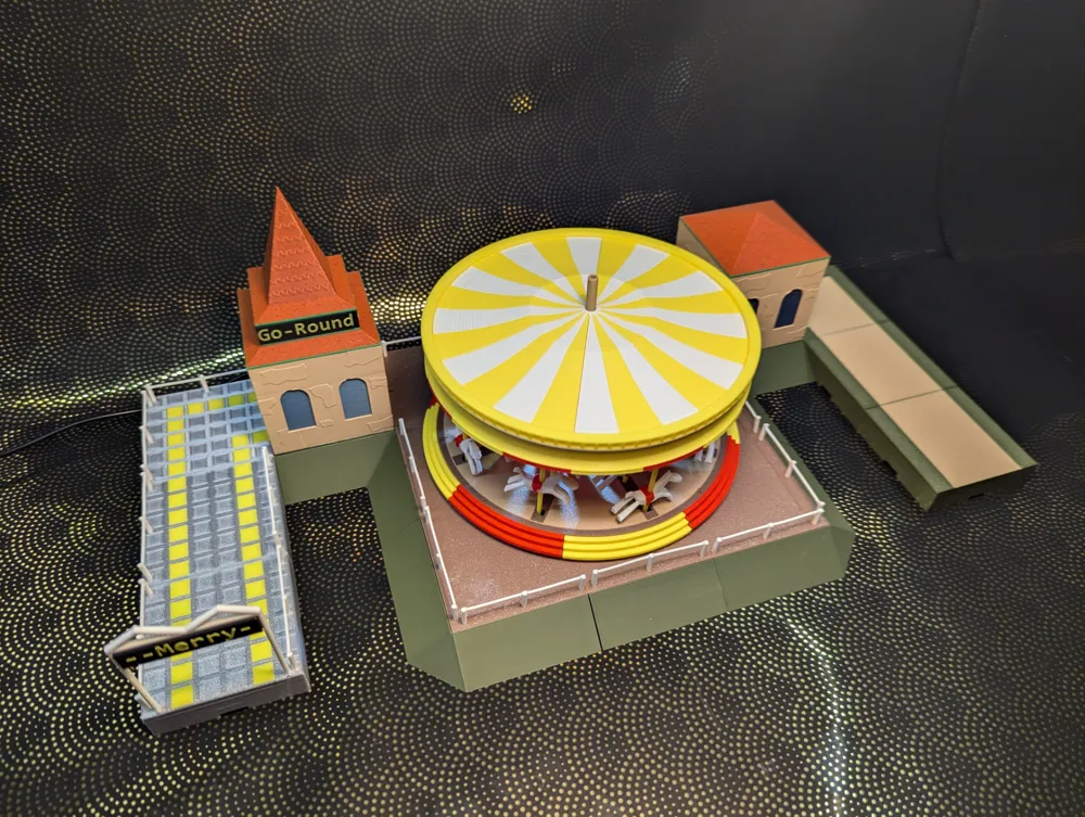 MerryGoRound (inspired by RollerCoaster Tycoon) by Mat3D MakerWorld
