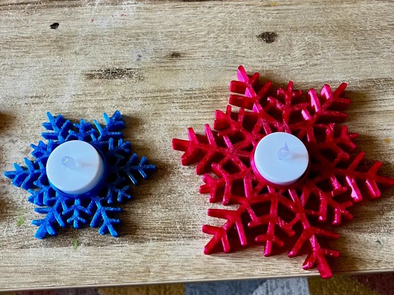 Snowflake mit Teelichter
