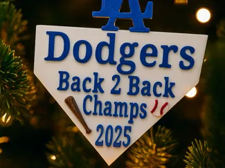 Los Angeles Dodgers 2025 Christmas Ornament