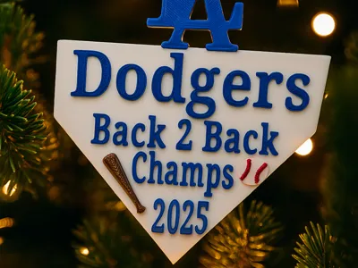 Los Angeles Dodgers 2025 Christmas Ornament 