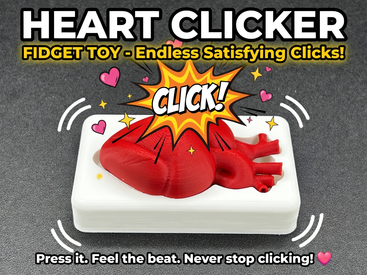 Heartbeat Clicker Fidget Toy
