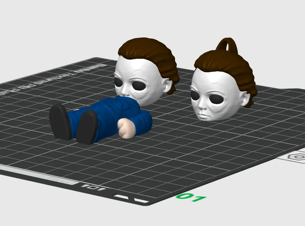 MICHAEL MYERS MINI AND KEYCHAIN - Free 3D Print Model - MakerWorld
