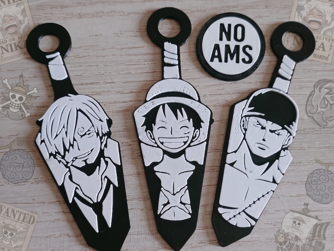 One Piece - Kunai edition -  Luffy, Zoro and Sanji