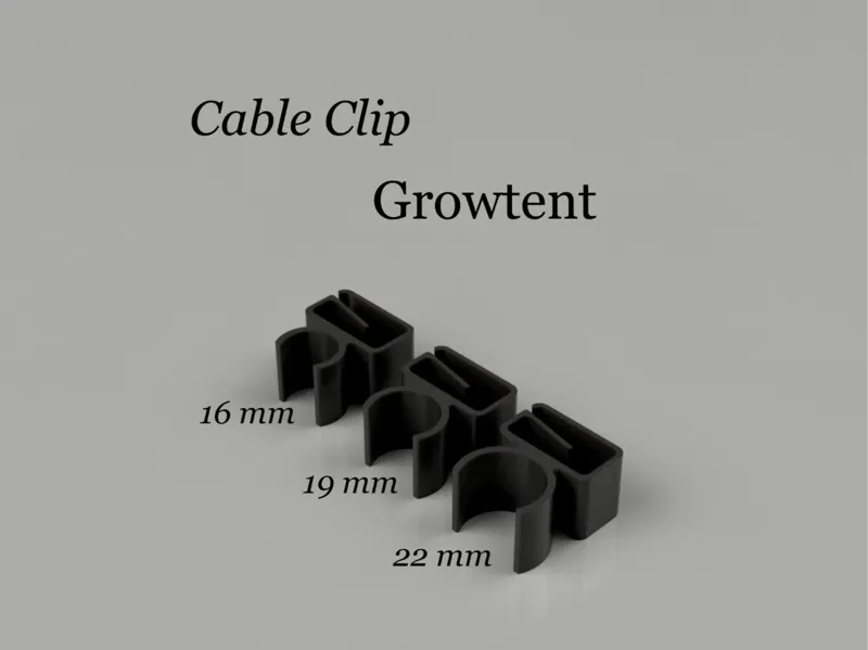Growtent Cable Clip (16 / 19 / 22 mm)