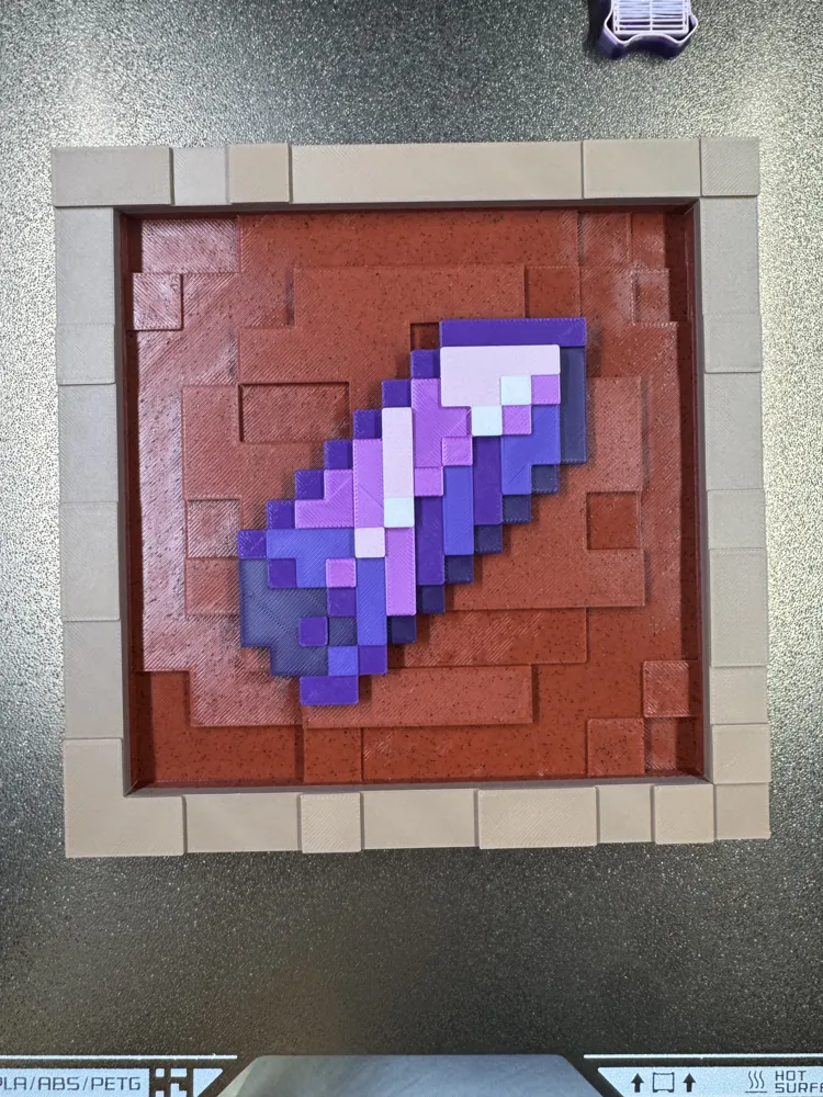 Amethyst Shard - Minecraft Item Frame - Free 3D Print Model - MakerWorld