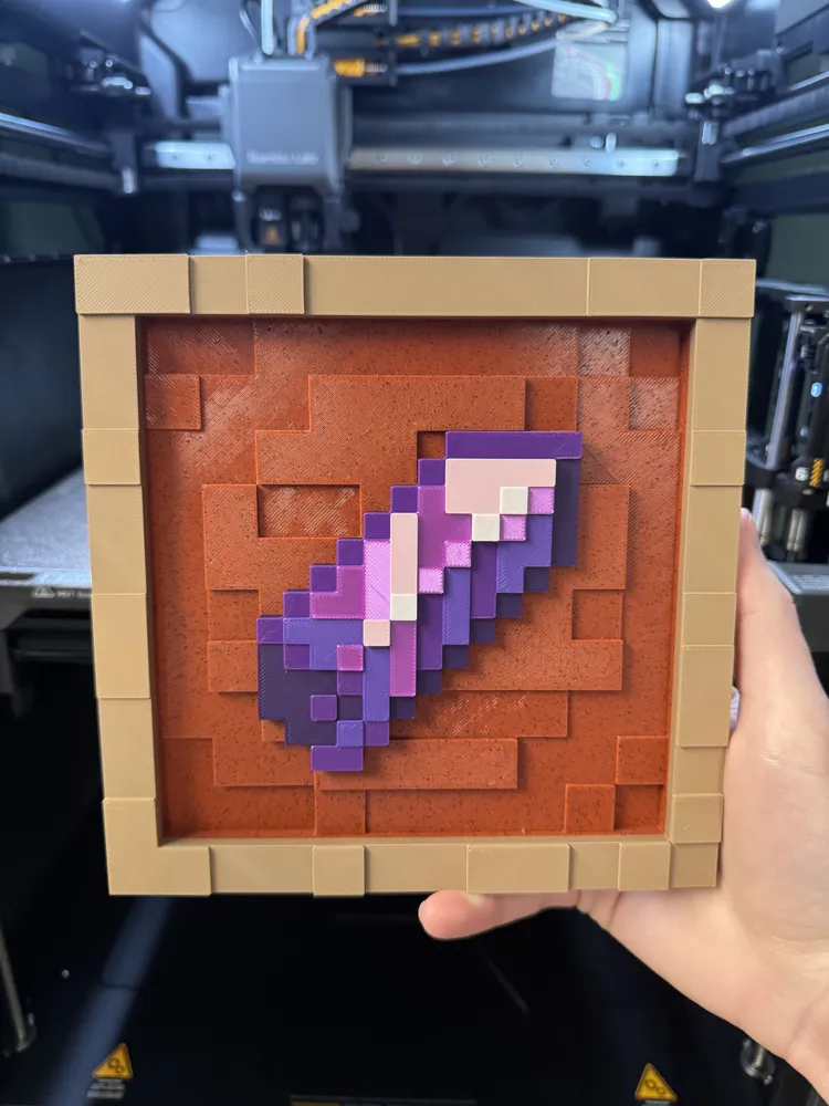 Amethyst Shard - Minecraft Item Frame - Free 3D Print Model - MakerWorld