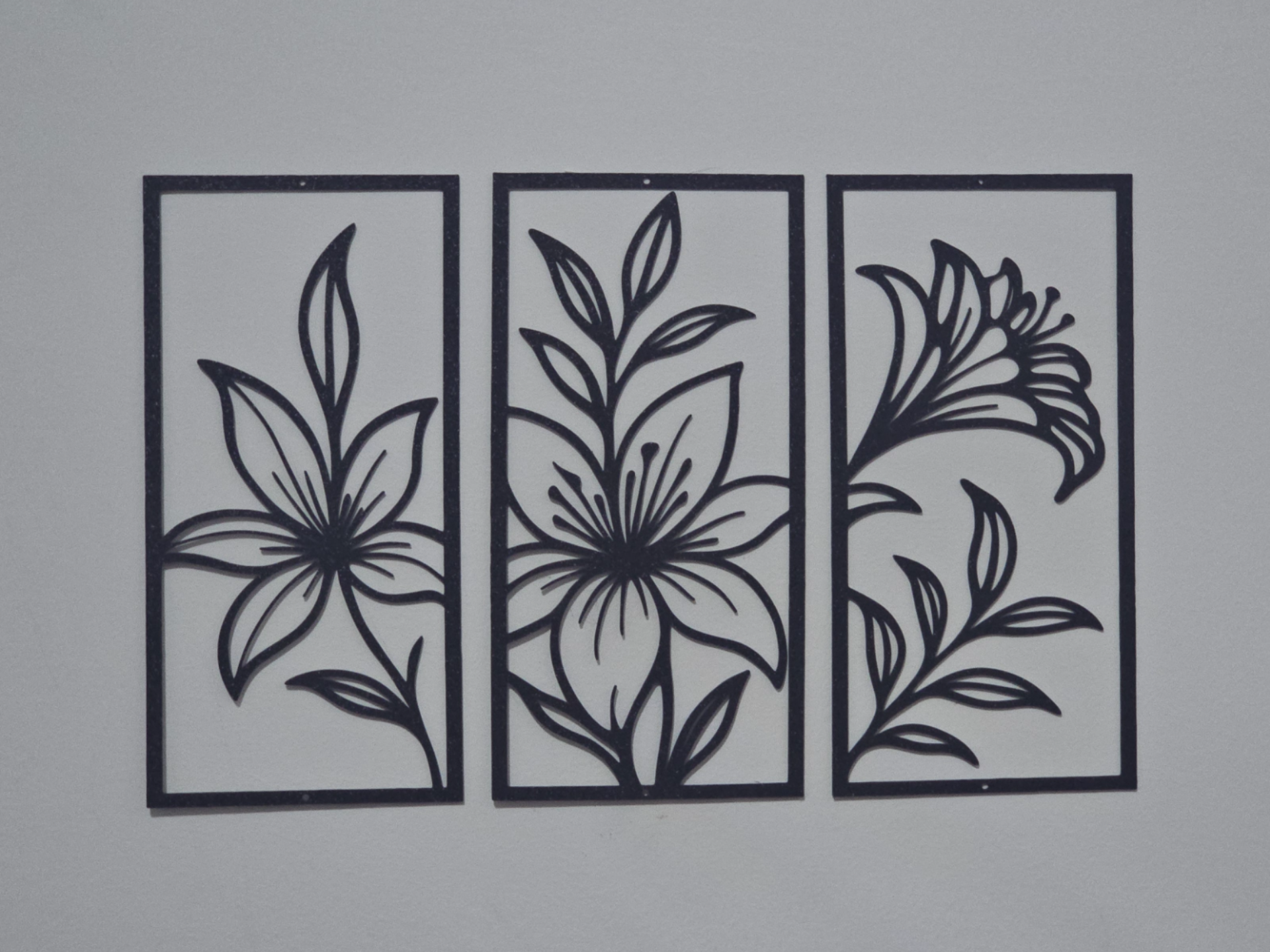 Floral decorative panels (Lily) Wall art