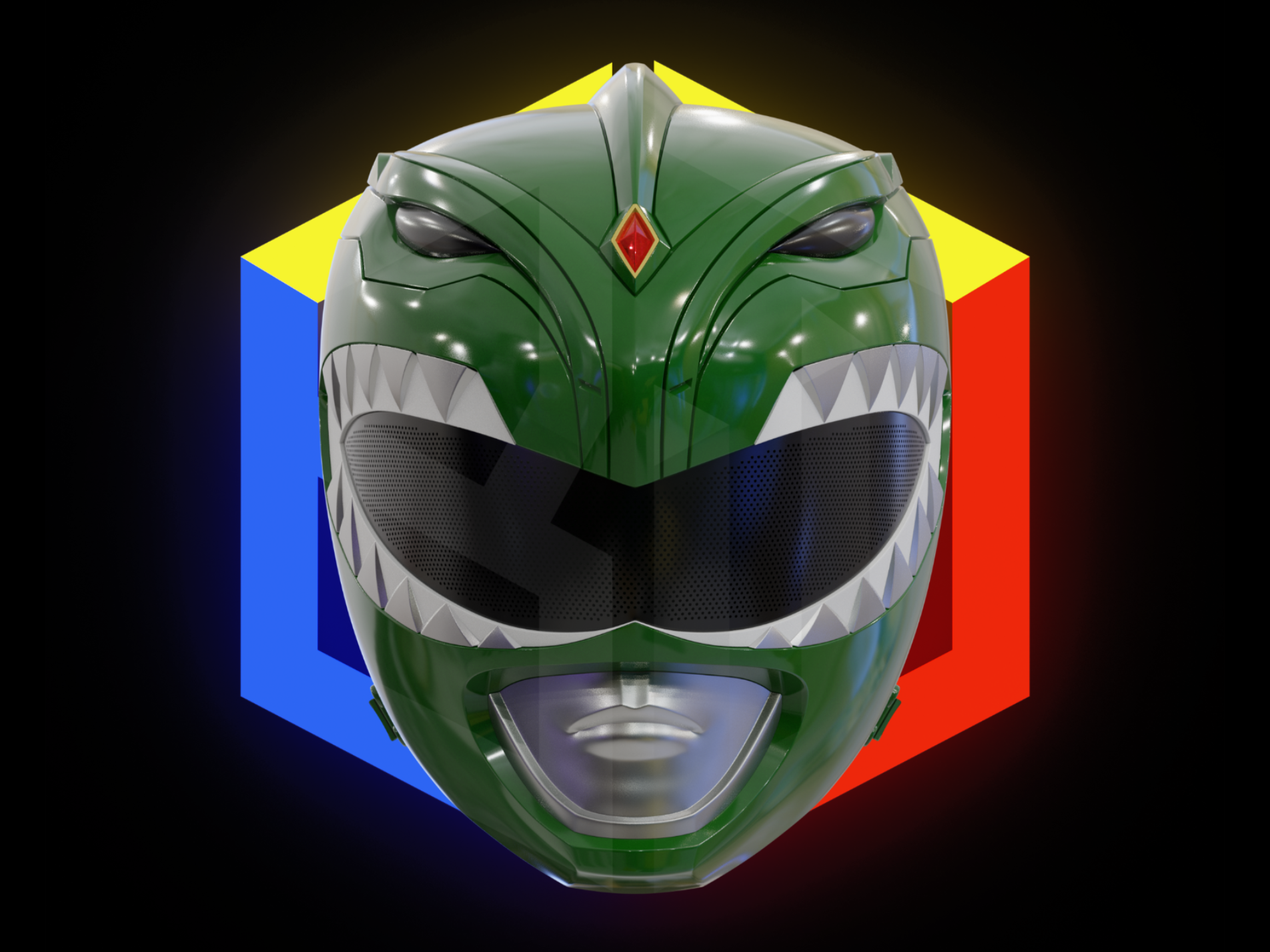 MMPR Green Ranger Helmet