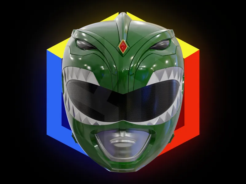 MMPR Green Ranger Helmet
