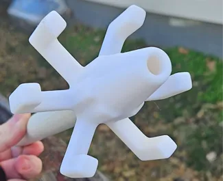 remixed 1/2'' PVC Christmas tree topper w/star