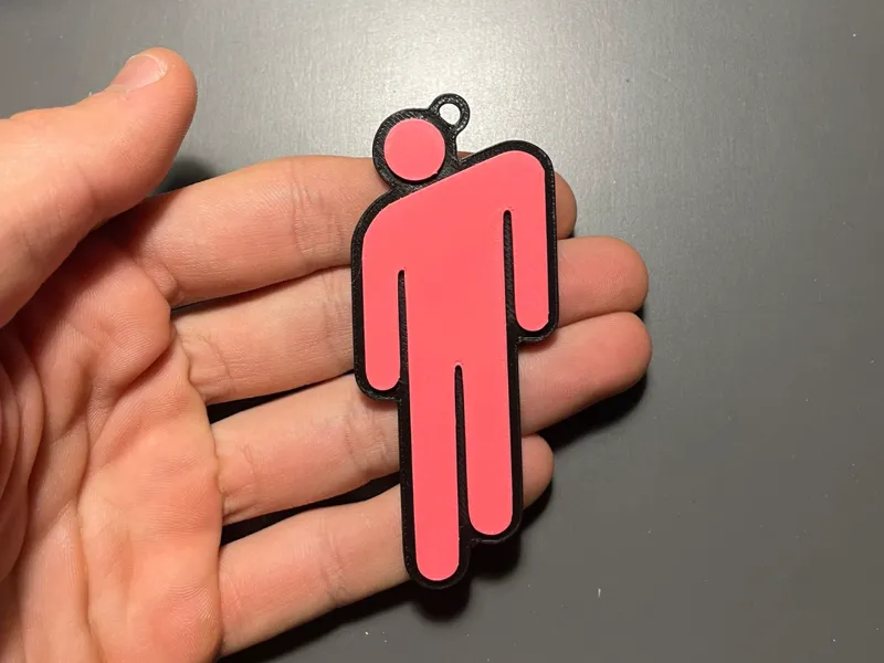 Billie Eilish Keychain logo NO AMS
