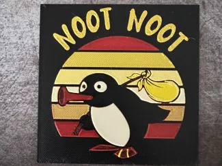 Noot Noot Pingu Coaster 100x100mm 