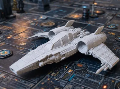Futuristic Combat Fighter – Tabletop Scenery