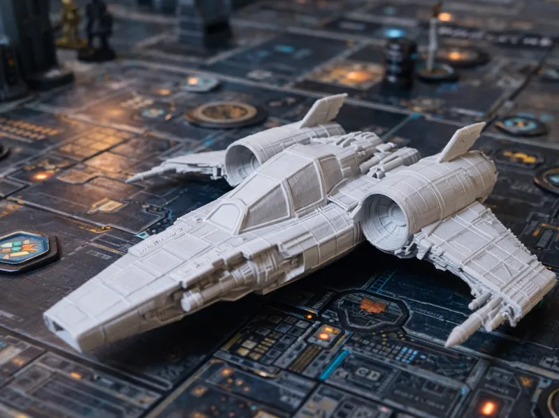 Chasseur de Combat Futuriste – Décor de plateau