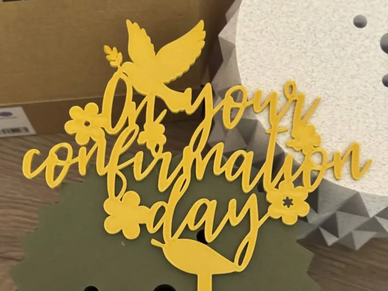 Confirmation Cake Topper