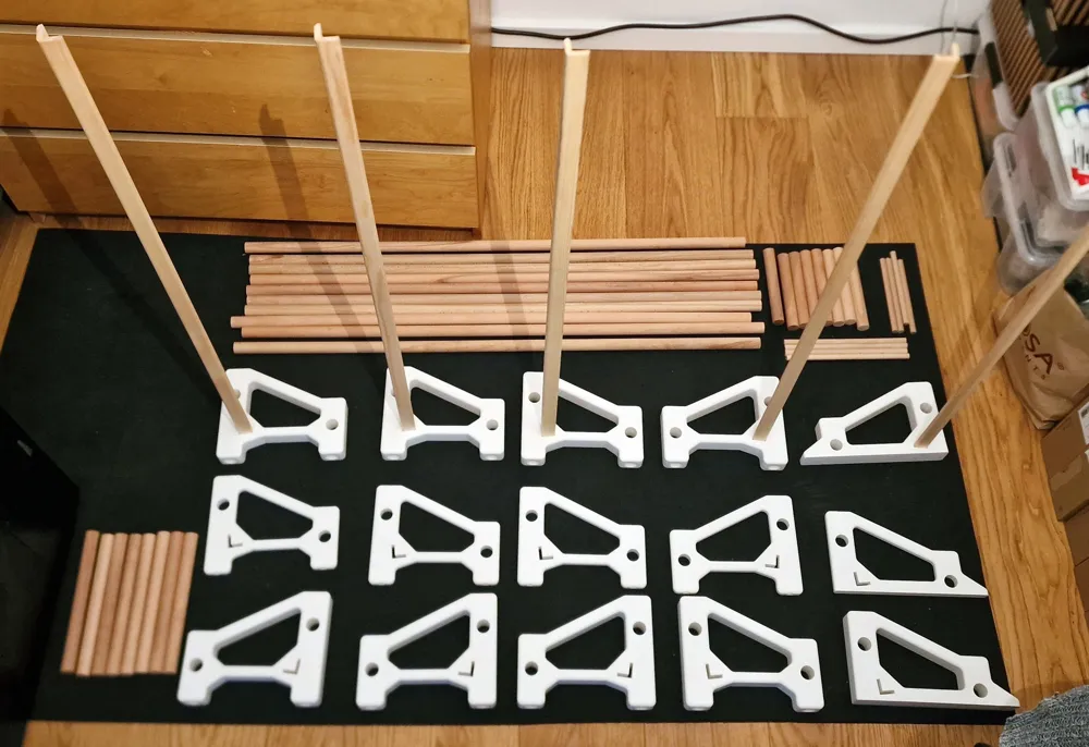 Modular filament spool and cardboard rack / shelf - Free 3D Print Model ...