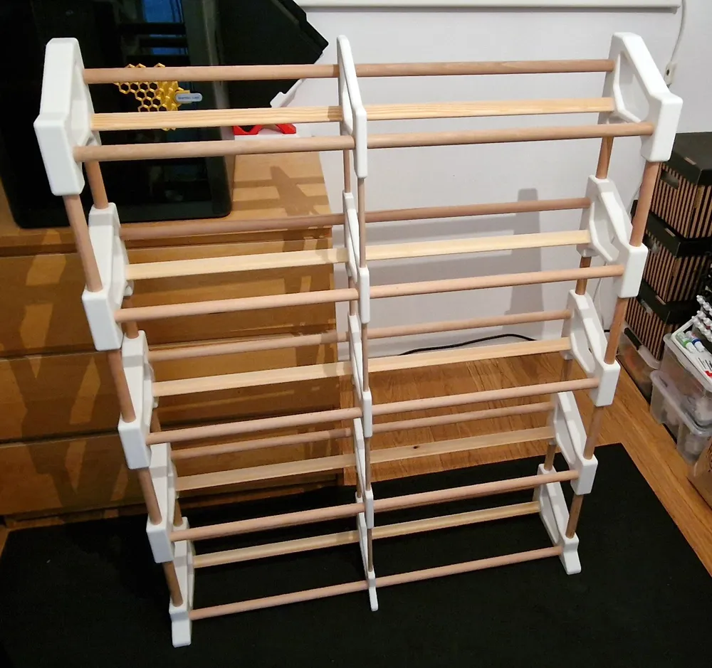 Modular filament spool and cardboard rack / shelf - Free 3D Print Model ...