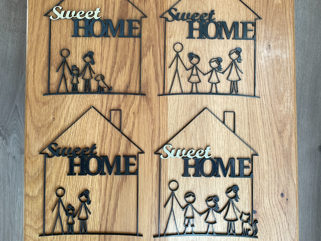 Türschild Willkommen Wilkommenschild Sweet Home