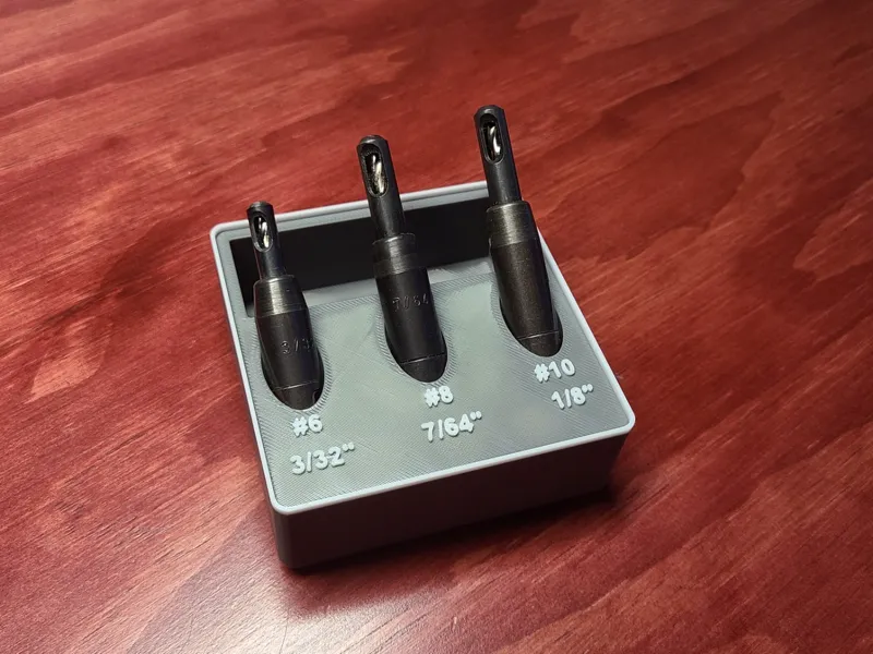 Gridfinity Self-Centering (Vix) Bit Holder