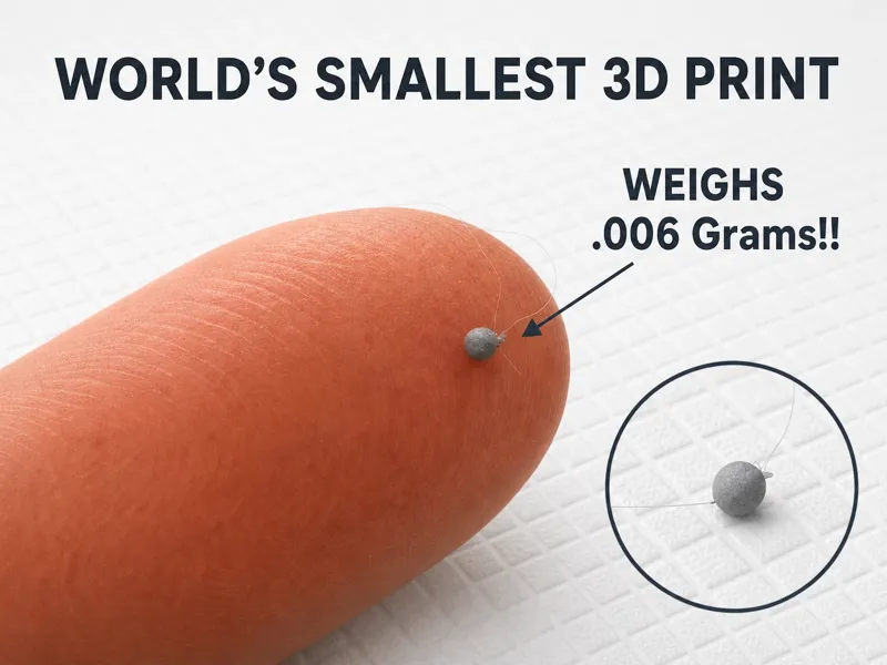 Smallest 3D print!! - .2mm Nozzle Version